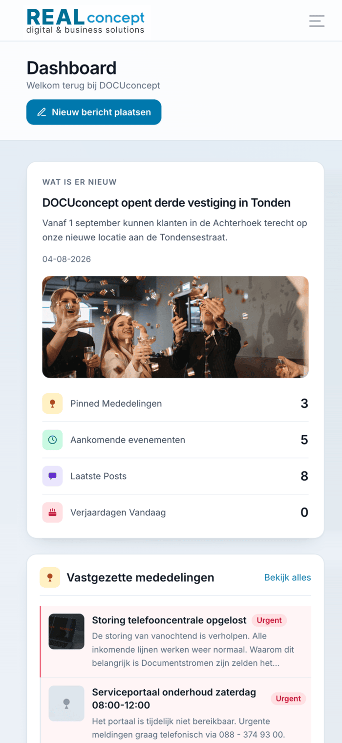 IntraMate als app op de telefoon